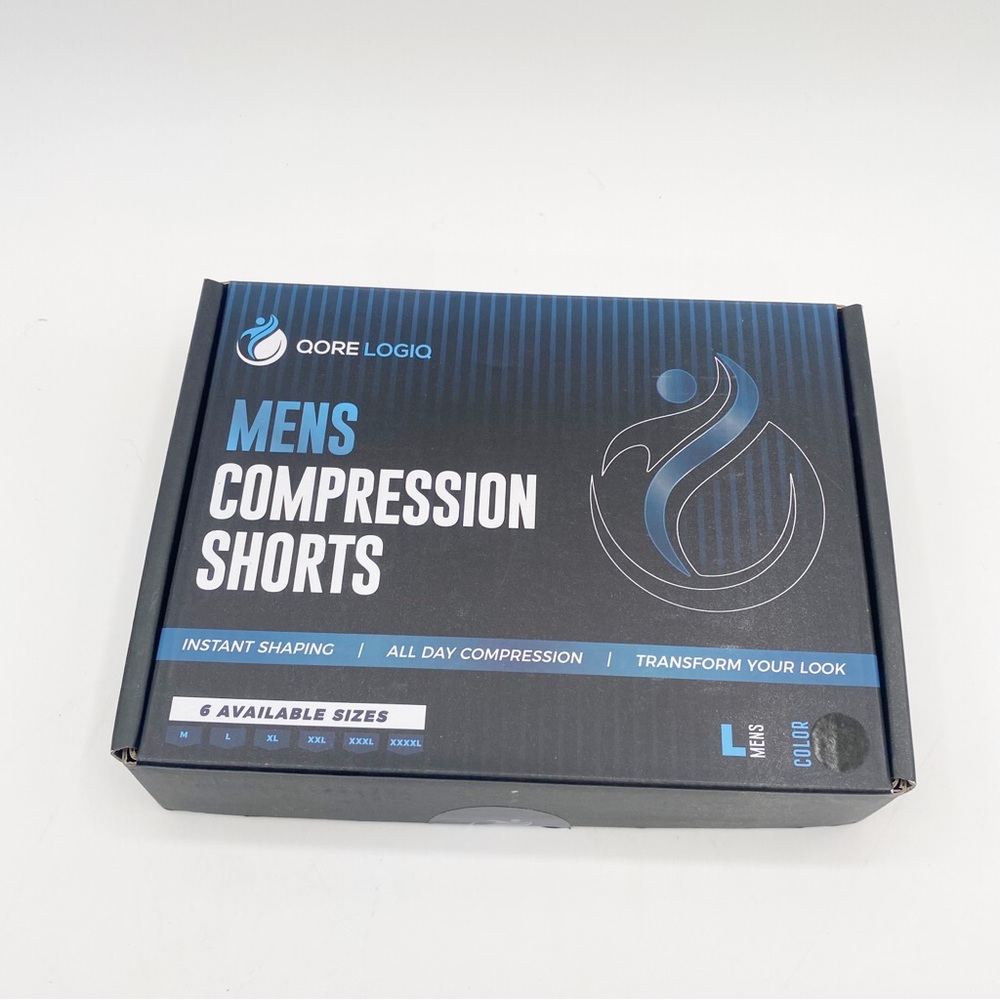 Qore Logiq Men's Compression Shorts Shaping and all day compression Sz L - Picture 2 of 6
